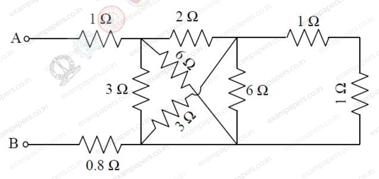 Diagram for Electrical Engineering question 19